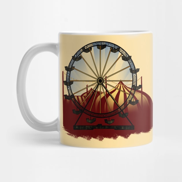 Old Carnival Ferris Wheel by CatAstropheBoxes